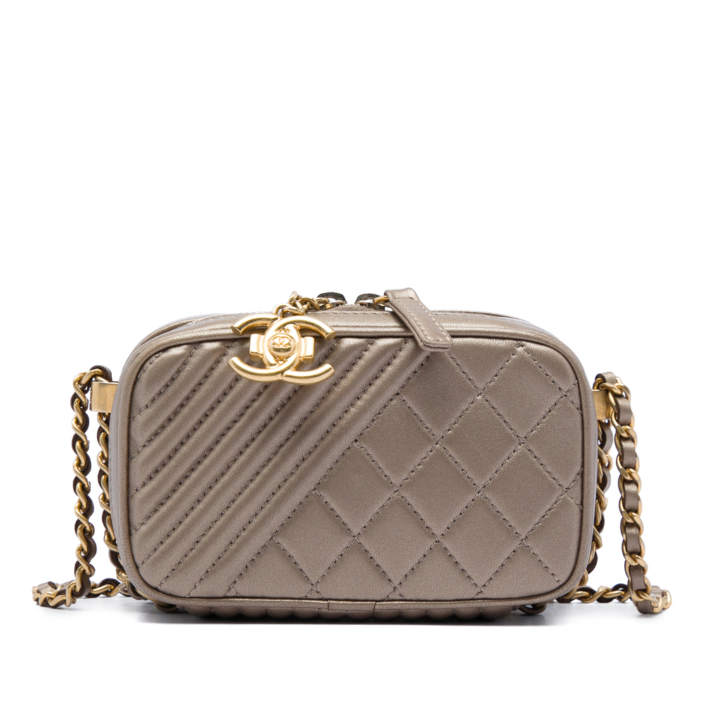 Pre-Loved Chanel Mini Quilted Lambskin Coco Boy Camera Bag
